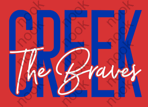 Creek The Braves Crewneck Sweatshirt