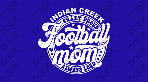 IC Football Mom Crewneck Hooded Sweatshirt