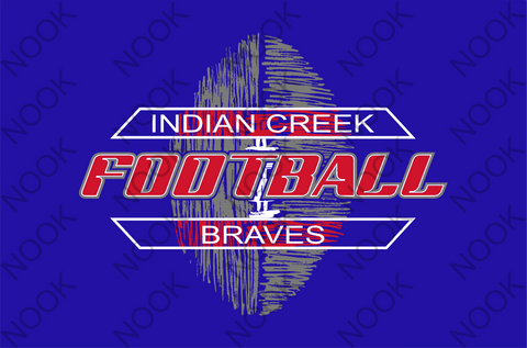 Indian Creek Braves Football Tee