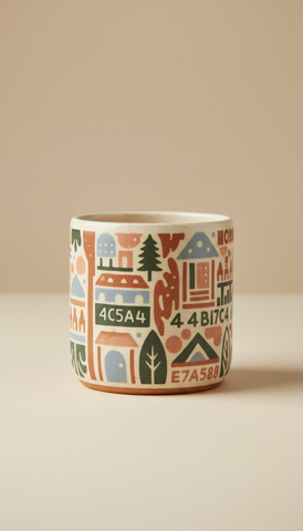 Ceramic Mug with Limited Illustration