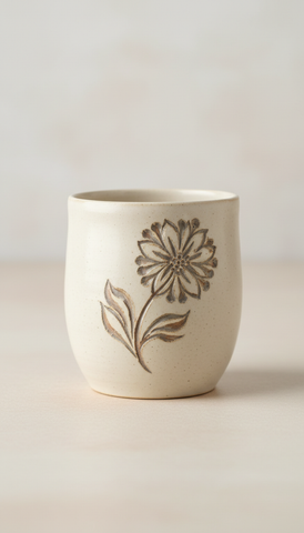 Engraved ceramic keepsake mug