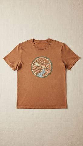 Screen-Printed Tee with Local Motif