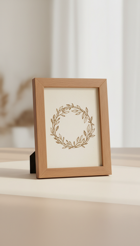 Personalized engraved photo frame