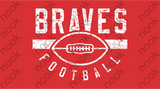 Braves Football Long Sleeve Tee