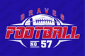 Braves Football Crewneck Sweatshirt-CUSTOMIZE with your number