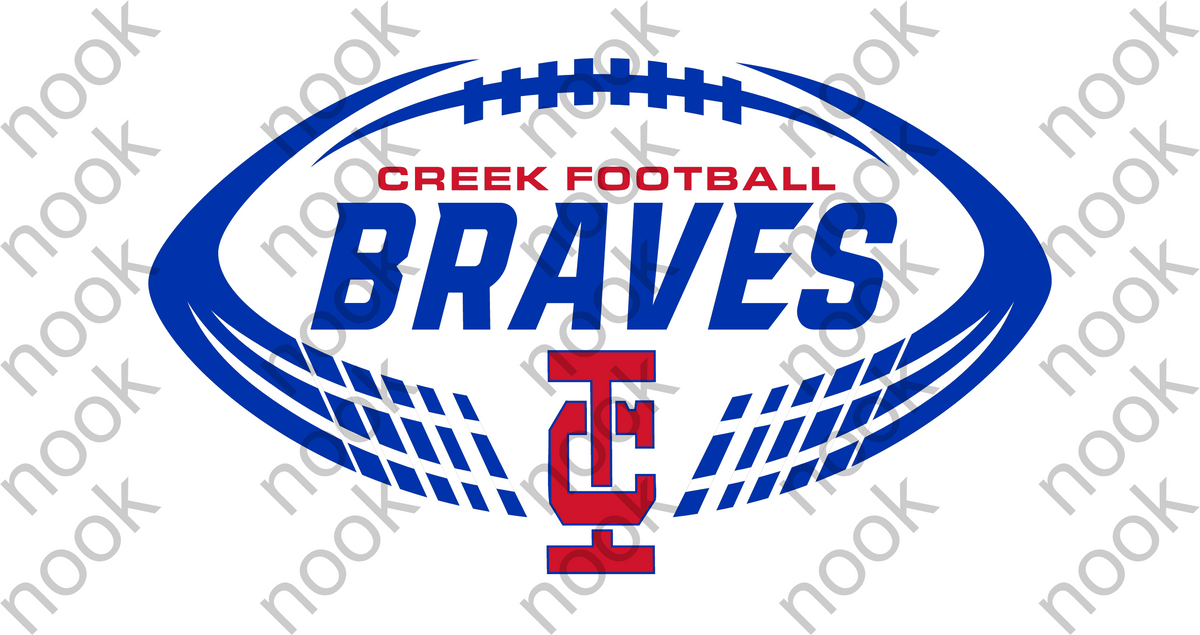Ladies Style!! Creek Football Braves Short Sleeve Tee