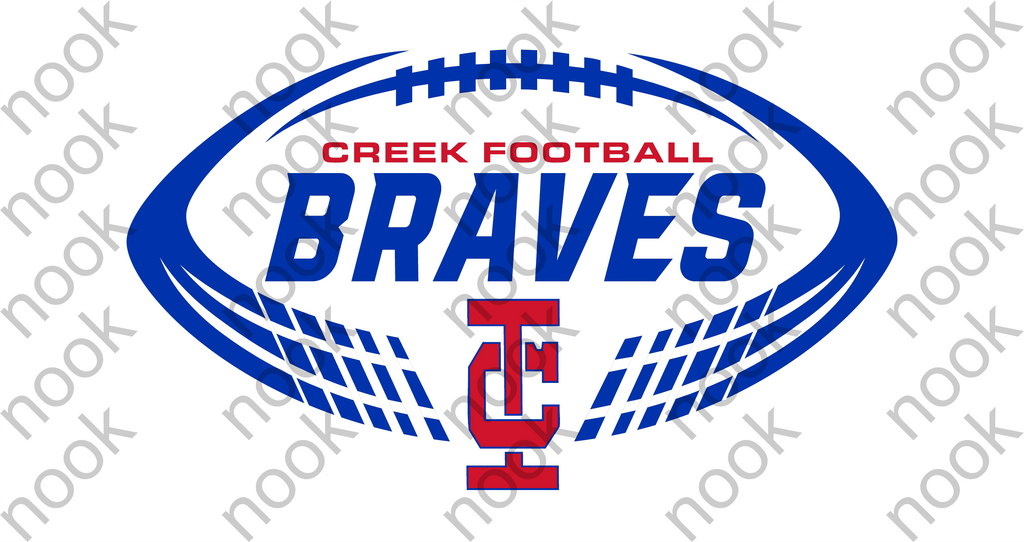 Creek Football Braves Long Sleeve Tee