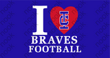 I Love IC Braves Football Crewneck Sweatshirt