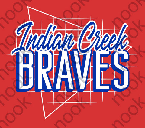 Indian Creek Braves SUPER SOFT!! Hooded Sweatshirt