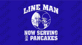 Lineman Serving Pancakes Crewneck Sweatshirt