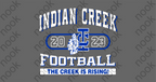 The Creek is Rising Football Crewneck Sweatshirt