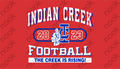 The Creek is Rising Football Short Sleeve Tee