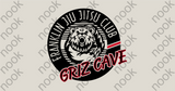 Griz Cave Tri-Blend or Performance Wear Short Sleeve Tee