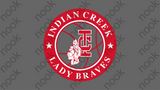 Indian Creek Braves Lady Braves Basketball Short Sleeve Tee