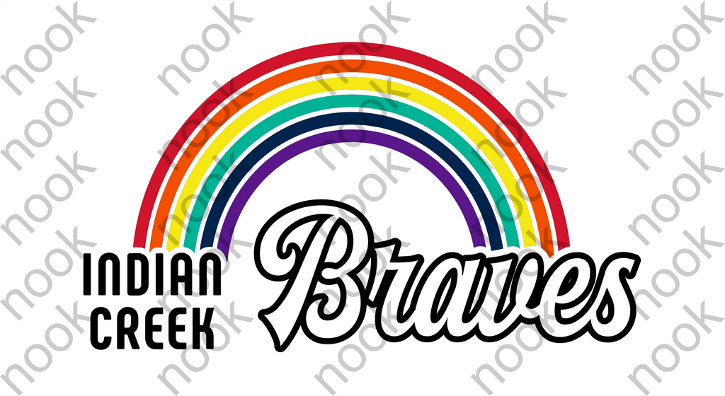Rainbow Braves Short Sleeve Tee