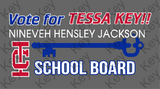 Tessa Key for NHJ School Board 2025 Design B