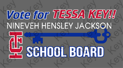 Tessa Key for NHJ School Board 2025 Design B