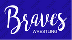 Braves Wrestling Ladies Zen Vintage Hoodie