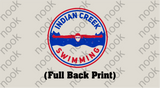 The Creek Swimming Hooded Sweatshirt With Butterfly Swimmer on back
