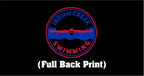 Indian Creek Swimming Hooded Sweatshirt with Left chest shield and Butterfly Swimmer on back
