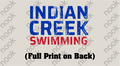 Indian Creek Swimming Long Sleeve with Indian Creek Swimming on back