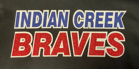 Glittery Indian Creek Braves Crewneck Sweatshirt