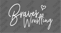 Braves Wrestling Heart Zen Vintage Hoodie