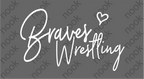 Braves Wrestling Heart Zen Vintage Hoodie