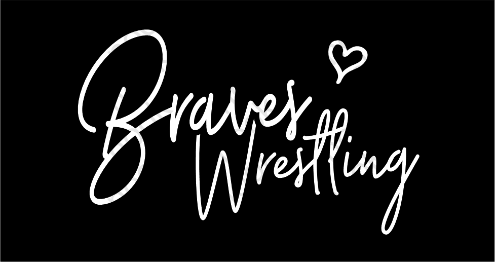 Ladies Wresting with heart Crewneck Sweatshirt