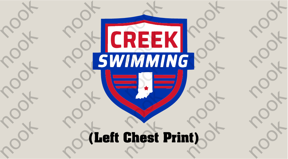 Indian Creek Swimming Hooded Sweatshirt with Indian Creek Swimming on back